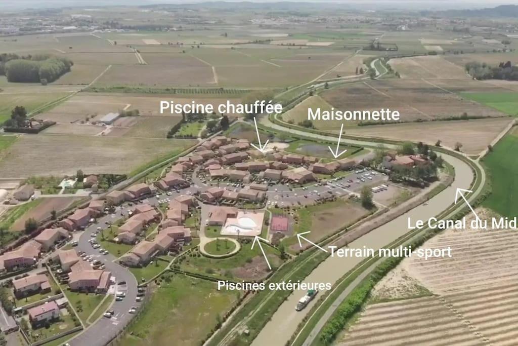Villa Un Bol D'Air Frais Et De Soleil Entre Campagne Et Plage à Béziers Extérieur photo